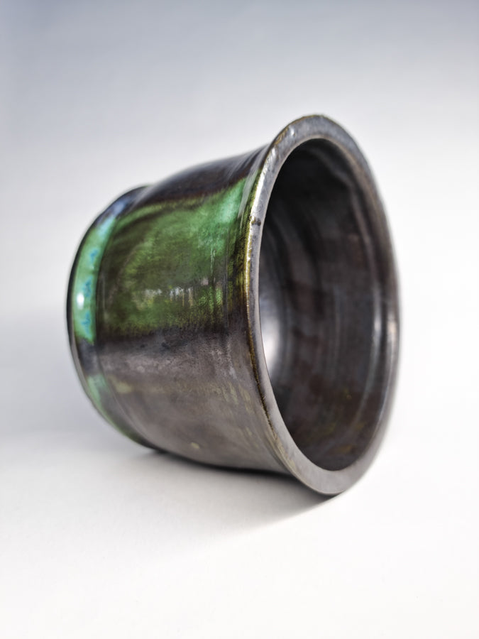 Metallic Stripped Cereal Bowl