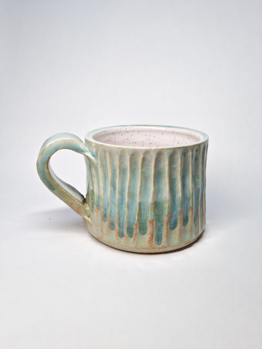 Hand Carved Drippy Mug