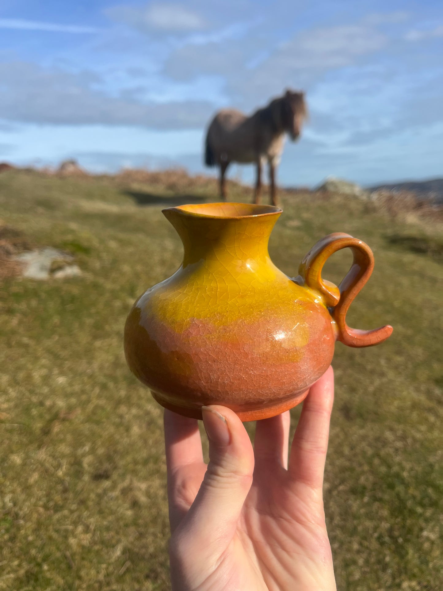 Terracotta Mustard Jug